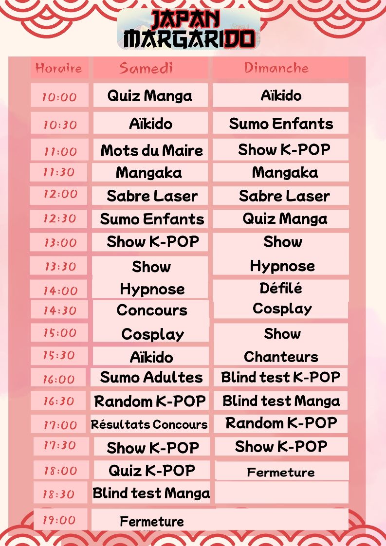 Programme Japan Margarido 2025
